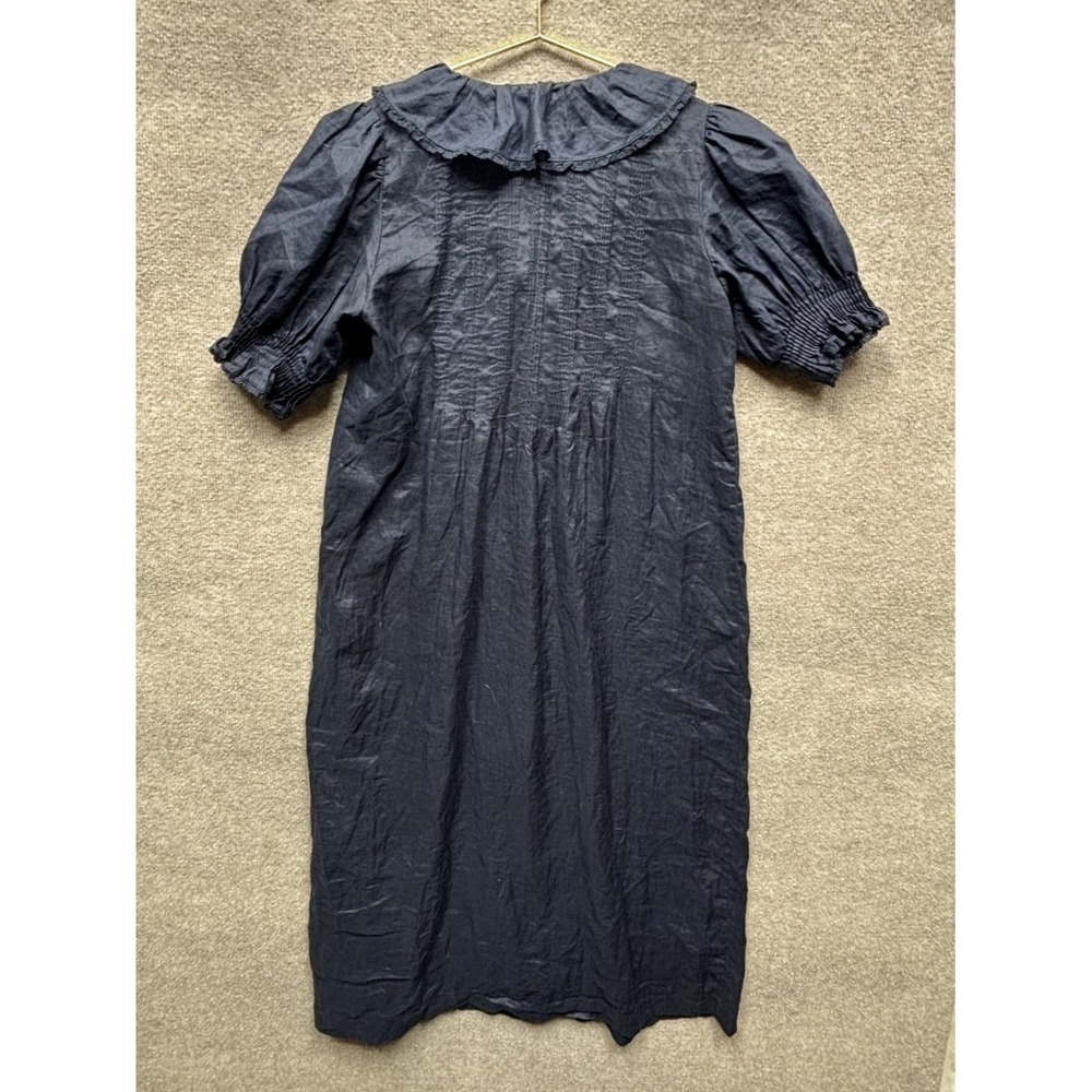 Doen Navy Ruffled Midi Dress - Picture 4 of 6